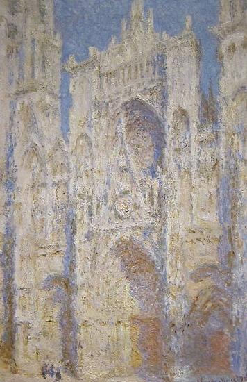 Claude Monet Rouen Cathedral West Facade Sunlight